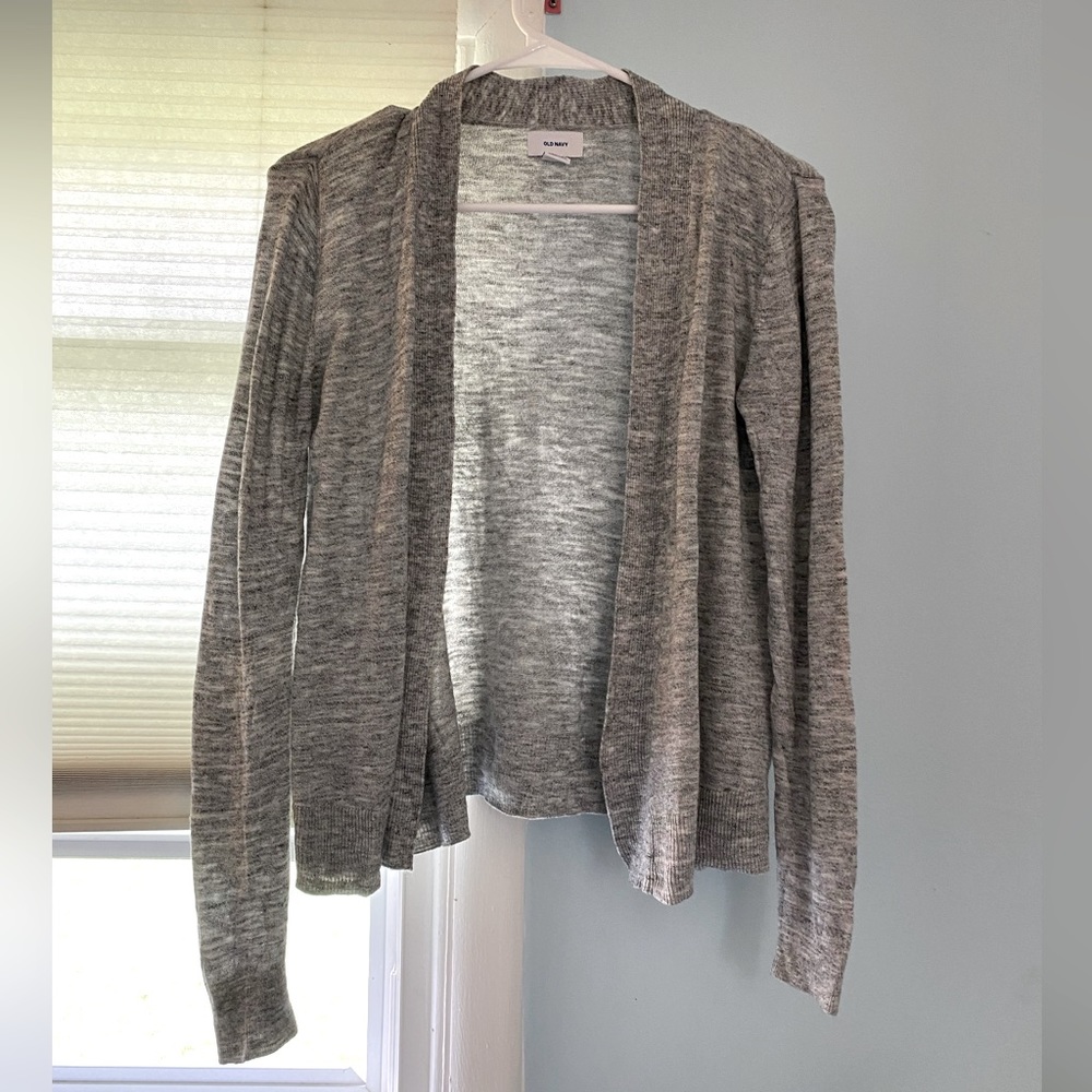 Grey button up cardigan